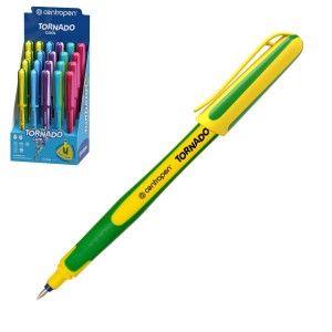 Centropen 4775 Kuličkové pero Tornádo Cool žluto zelená