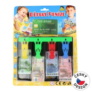 Pokladna 96906 s penězi - Euro, 28 x 22 cm
