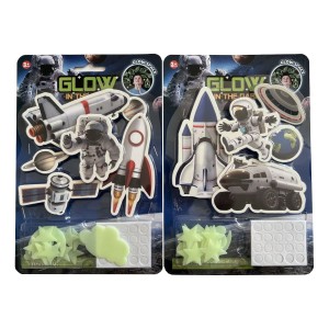 Svítící vesmírný program na kartě