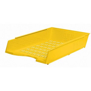 DONAU 7470001-11 děrovaný kancelářský odkladač, A4, žlutý