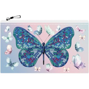 DOTZIES Diamantové malování Pouzdro se zipem Motýl