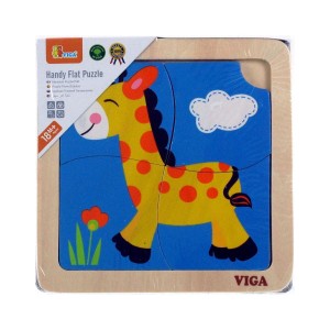 VIGA 513191 Dřevěné puzzle Žirafa