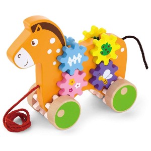 Viga 50976 Dřevěná tahačka  Kůň