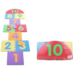 Pěnové puzzle 10 ks skákací panák