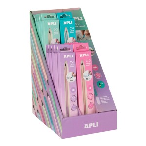 APLI 19933 nekonečná tužka Nordik, HB, 20 ks, displej, mix barev (cena za 1 kus)