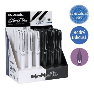 Colorino R3469900001 gumovatelné bombičkové pero McNeill - Black & White modrá náplň