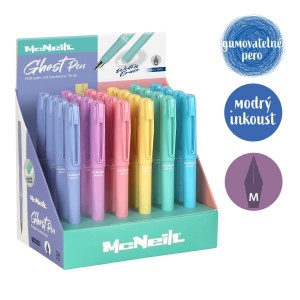 Colorino 3469900003 gumovatelné bombičkové pero McNeill mix pastelových barev modrá náplň