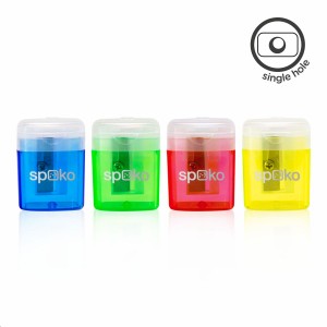 Spoko 038499224 ořezávátko Boxy, s víčkem a kontejnerem, mix barev