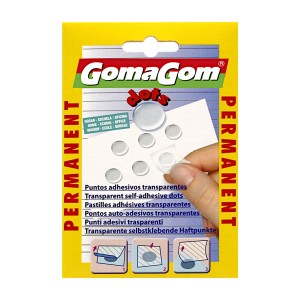 Lepící hmota GG transparentní tečky 32ks