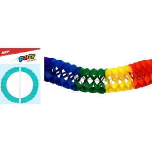 Girlanda papír G03 barevná 4m (14,5 x 14,5 cm)