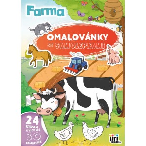 Omalovánky 4250-9 A4 se samolepkami Farma