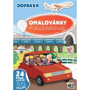 Omalovánky 4504-3 A4 se samolepkami Doprava