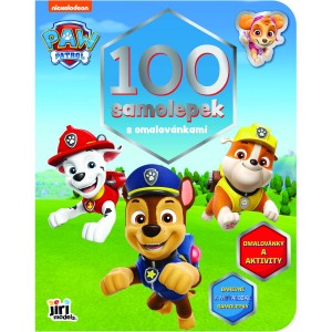 100 samolepek 4046-8 s omalovánkami Tlapková patrola