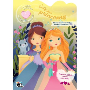 Tvarované oblékání 4184-7 se samolepkami Šaty pro princezny