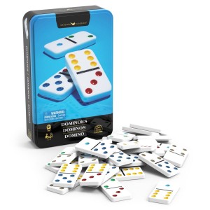 Spin Master Games Domino V Plechové Krabičce