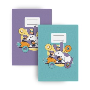 Sešit č. 423x Útlý velký sešit formátu A4 s řádky pro text i s prostorem na obrázky