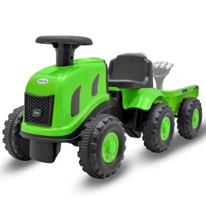 Dětské odrážedlo 58358 traktor s vlečkou Benny Baby Mix zelený (Věk: 1+)