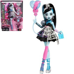 Mattel JBG75 Monster High Panenka Scary Sweet Birthday, Frankie Stein v černých šatech