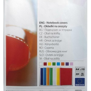 Univerzální obal na sešity a učebnice A4 50µm, transpar. 10ks