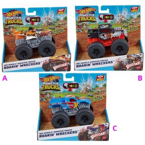 Hot Wheels Monster Trucks se světlem a zvuky HDX60- 3 druhy