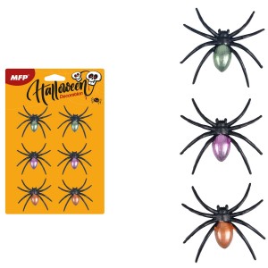 Pavouk 1042563 plast 6,5cm 6ks mix metal barev