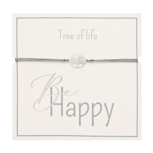 Gifty 1042773 Be Happy náramek - ss Tree of Life