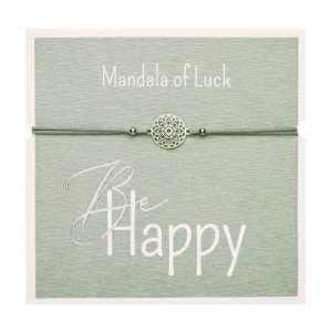 Gifty 1042776 Be Happy náramek - ss Mandala of Luck