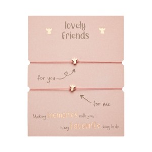 Gifty 1042799 Lovely Friends náramek - rg. plated Heart