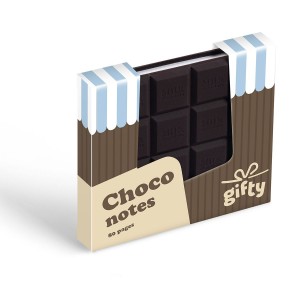 Gifty - Notes 90x90mm - čokoláda