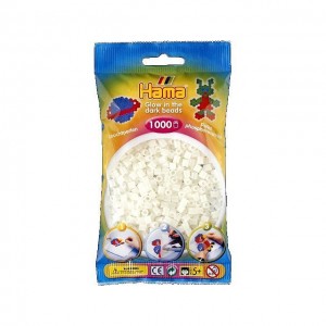 Hama Zažehlovací korálky 1000 ks MIDI - svítící zelené