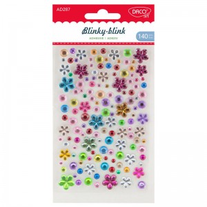 Samolepící kamínky/140 ks/