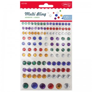 Samolepící kamínky/120 ks/