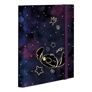Colorino 96359PTR školní box na sešity s gumičkou, Stitch Gold, A4, lepenka