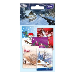 Jmenovky na dárky vánoční 10ks