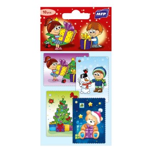 Jmenovky na dárky vánoční 10ks dětské