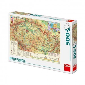 Dino 502321 Puzzle Mapa České republiky 500 dílků