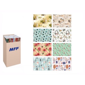 Balící papír vánoční LUX 2x100x70 cm - mix motivů