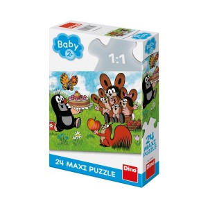 Dino 350182 maxi puzzle 24d. - Krtek má narozeniny