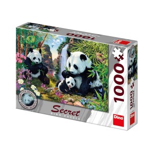 Dino 532632 Puzzle Skryté pandy 1000 dílků secret collection