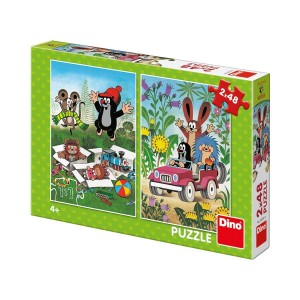Dino 381575 Puzzle Krtek se raduje 2x48d.