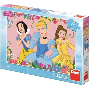 Dino 371330 Puzzle Rozkvetlé princezny  48d.