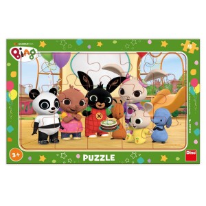 Dino 301344 Puzzle Bing ve školce 15 dílků deskové