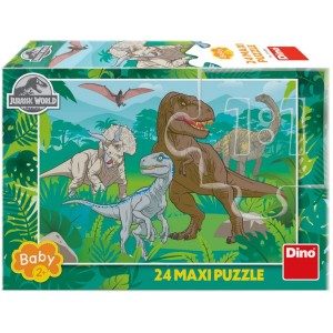 Dino 350281 Puzzle Jurský Svět 24 dílků maxi
