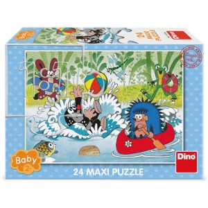 Dino 350298 Puzzle Krtek ve vodě 24 dílků maxi