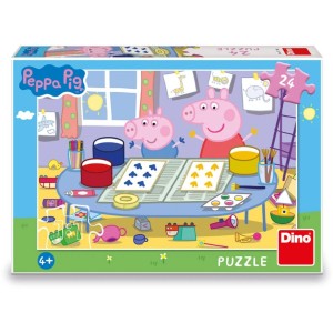 Dino 351783 Puzzle Peppa Pig: Výtvarník 24 dílků