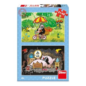 Dino 381704 Puzzle Krtkův den 2x48 dílků
