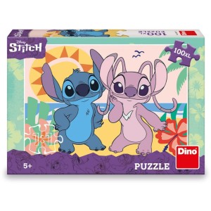 Dino 343573 Puzzle Stitch na pláži 100 XL dílků