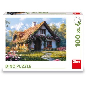 Dino 343603 Puzzle Chata v údolí 100 XL dílků