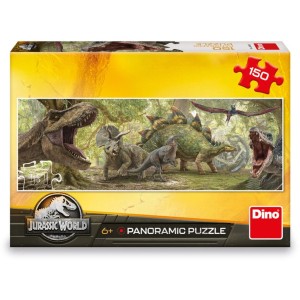 Dino 393363 Puzzle Jurský Svět 150 dílků panoramic