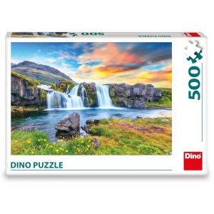 Dino 502765 Puzzle Islandský vodopád 500 dílků